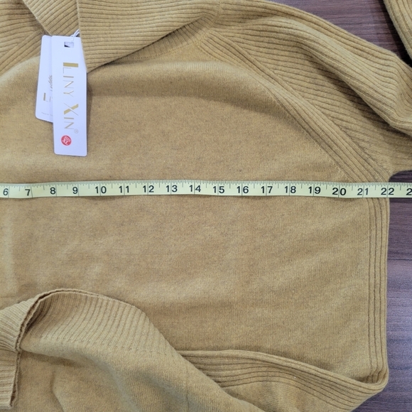 LINY XIN Women's Superfine Merino Wool Knitted Pullover Sweater Size XL - Picture 6 of 11